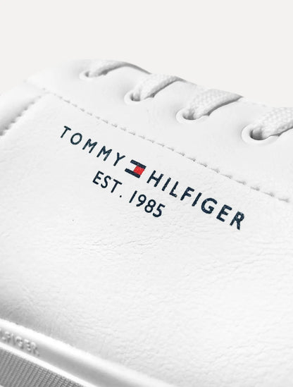 Tênis Tommy Hilfiger Masculino Couro Harrison 5D5 Branco
